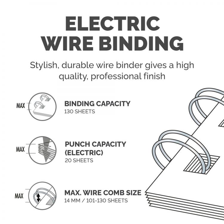 Fellowes Galaxy A4 Electric Wire Binder - Image 7