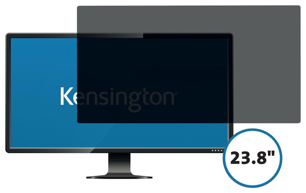 Kensington 626486 Privacy Filter 2 Way Removable 23.8 inch Widescreen 16:9