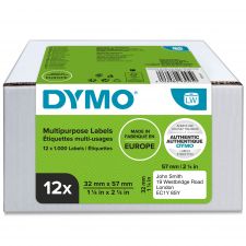 Dymo 11354 12 Rolls LW Multipurpose Labels 32 x 57mm thumbnail 1