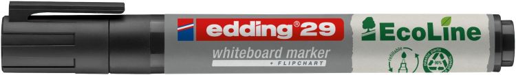 edding 29 Ecoline Whiteboard Black Marker Box of 10 - Image 3