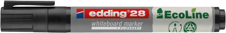 edding 28 Ecoline whiteboard Black marker Box of 10 - Image 2