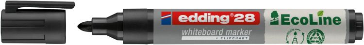 edding 28 Ecoline whiteboard Black marker Box of 10 - Image 3