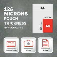 Fellowes 53072 A6 125Mic Pouch 100pk thumbnail 6