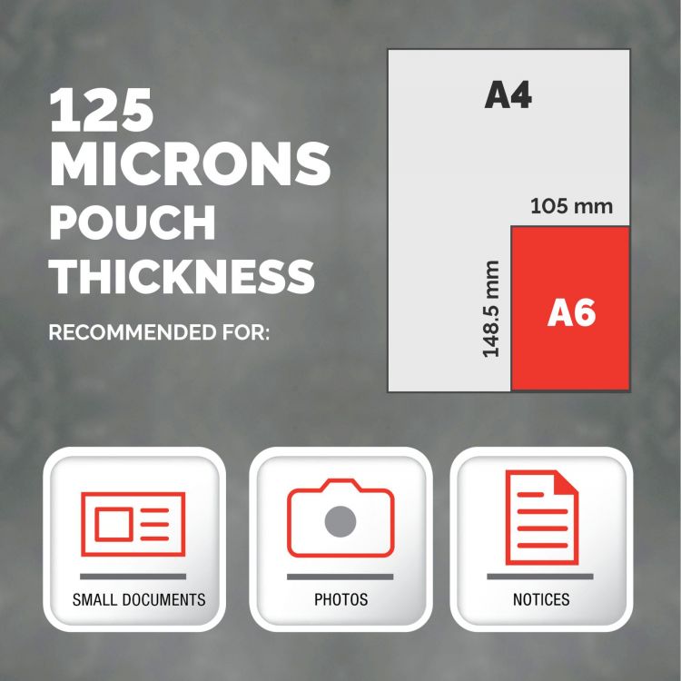 Fellowes 53072 A6 125Mic Pouch 100pk - Image 6