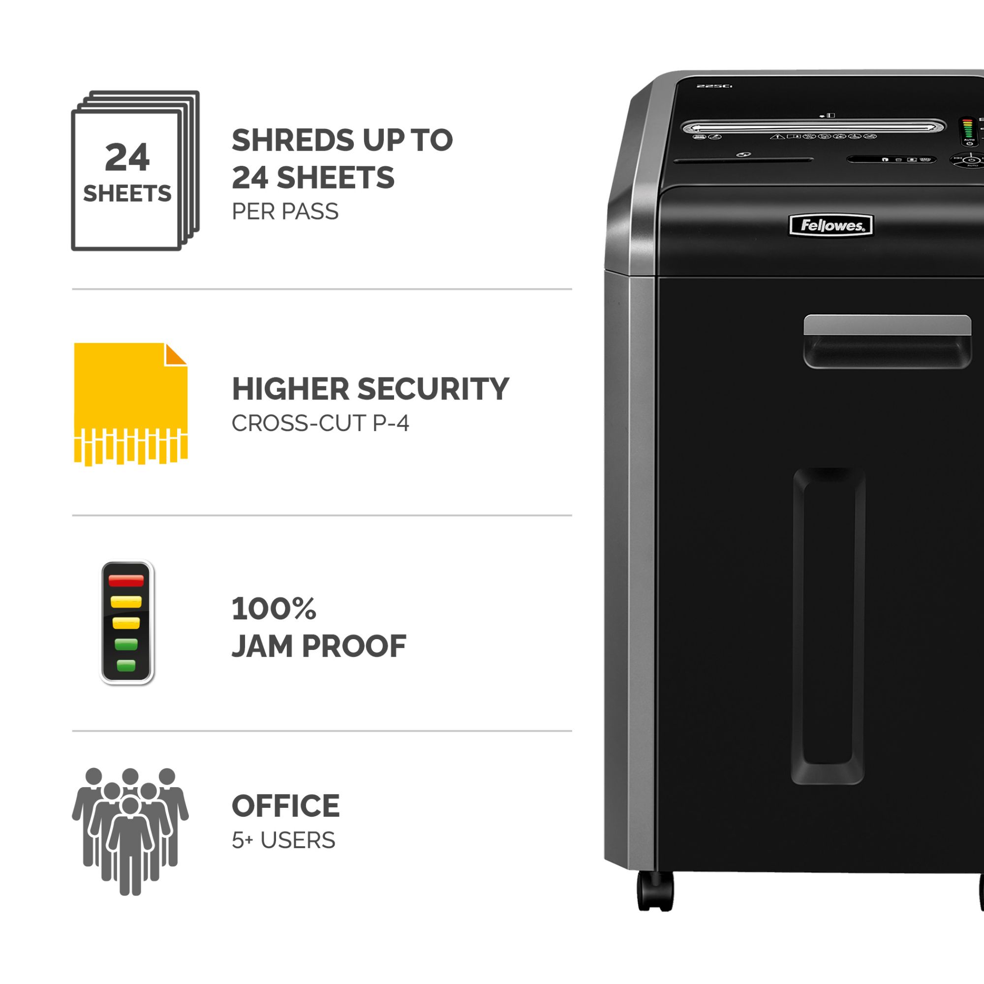 Fellowes 225CI Cross Cut Shredder
