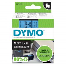 Dymo 40916 D1 9mm x 7m Black on Blue Tape thumbnail 1