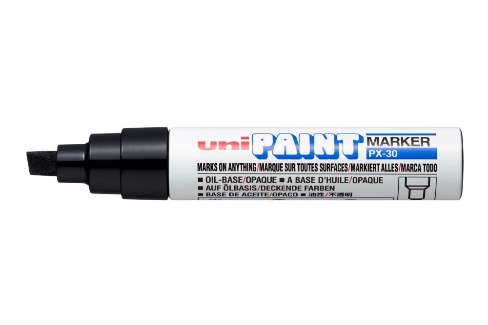 uni-ball PX-30 8mm Broad Paint marker Black pack of 6