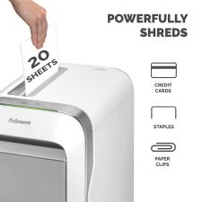 Fellowes Powershred LX221 Micro-Cut Shredder White thumbnail 3