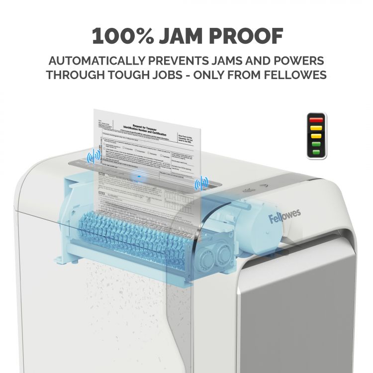 Fellowes Powershred LX221 Micro-Cut Shredder White - Image 4