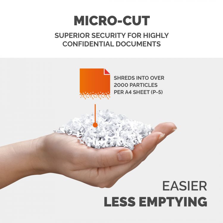 Fellowes Powershred LX201 Micro-Cut Shredder Black - Image 6