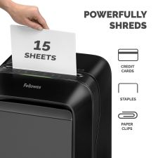 Fellowes Powershred LX211 Micro-Cut Shredder Black thumbnail 3