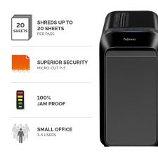 Fellowes Powershred LX221 Micro-Cut Shredder Black thumbnail 2