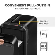Fellowes Powershred LX221 Micro-Cut Shredder Black thumbnail 8
