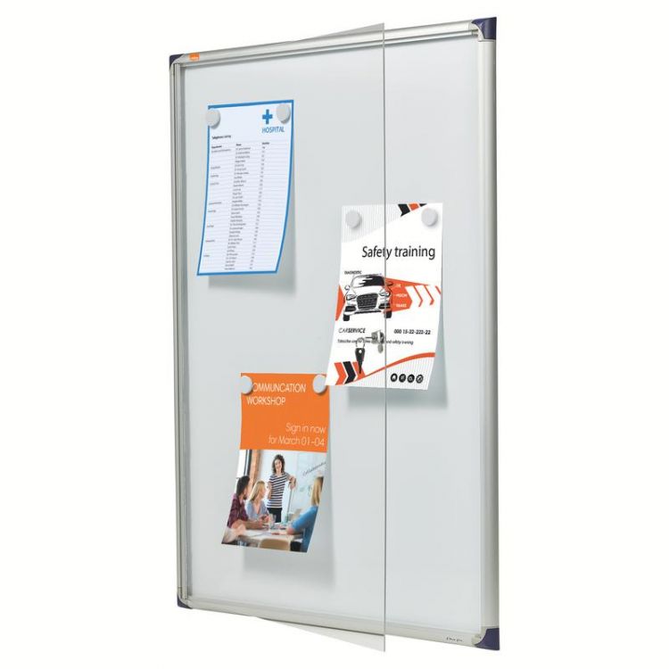 Nobo 1902282 Internal Flat Glazed Case 9 x A4 Magnetic - Image 2