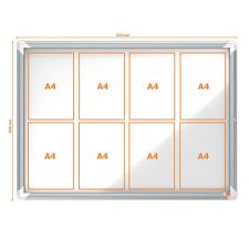 Nobo 1902559 Premium Plus Internal Glazed Case Magnetic 8 x A4 thumbnail 5