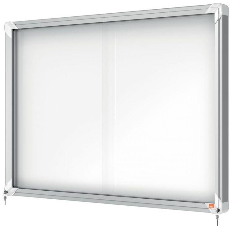 Nobo 1902569 Premium Plus Magnetic Lockable Notice Board 8xA4 - Image 4