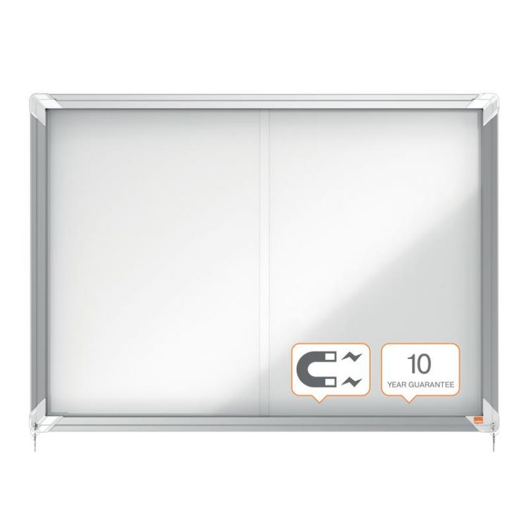 Nobo 1902569 Premium Plus Magnetic Lockable Notice Board 8xA4 - Image 5