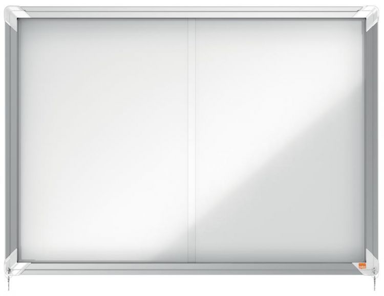 Nobo 1902569 Premium Plus Magnetic Lockable Notice Board 8xA4