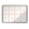 Nobo 1902569 Premium Plus Magnetic Lockable Notice Board 8xA4