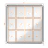 Nobo 1902570 Premium Plus Magnetic Lockable Notice Board 12xA4