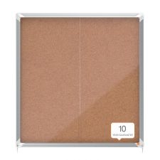 Nobo 1902574 Premium Plus Cork Lockable Notice Board 12xA4 thumbnail 5