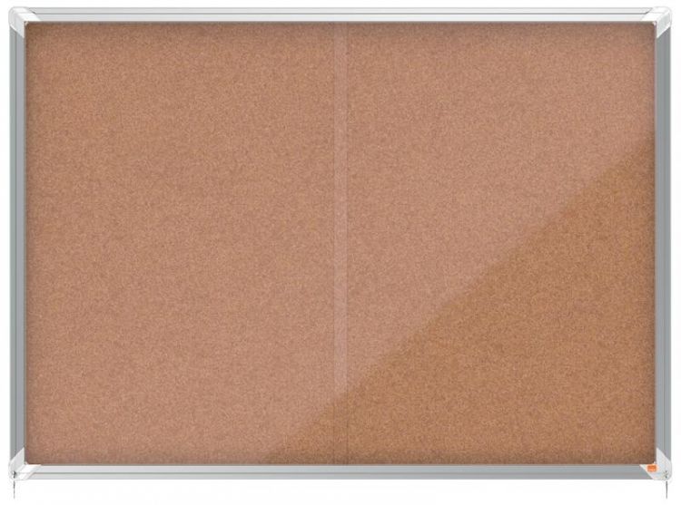 Nobo 1902575 Premium Plus Cork Lockable Notice Board 18xA4 - Image 3