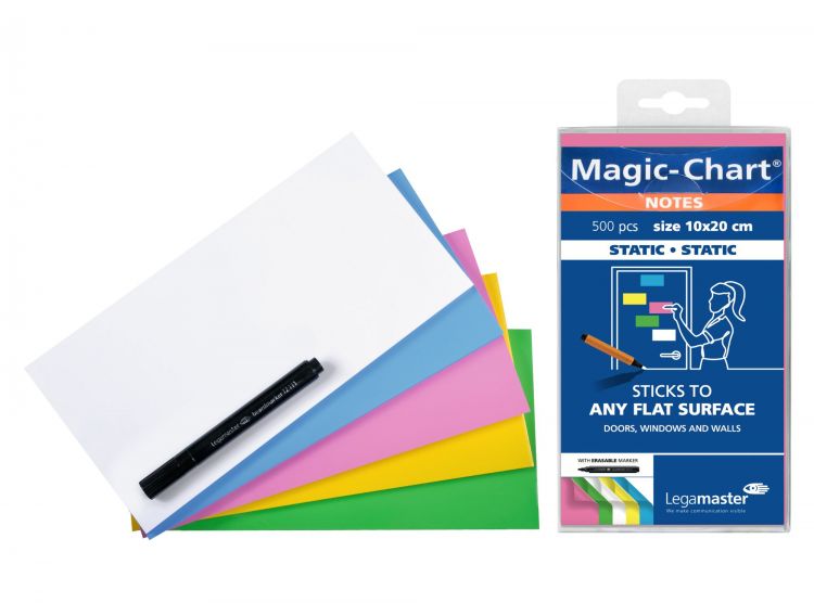 Legamaster Magic-Chart notes 10x20cm assorted Pack of 500 sheets - Image 1