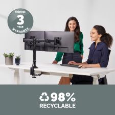 Fellowes 8502601 Reflex Series Dual Monitor Arm thumbnail 5