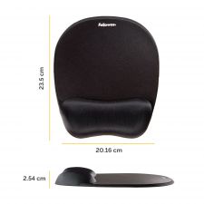 Fellowes 9176501 Memory Foam Wrist Rest and Mousepad Black thumbnail 2