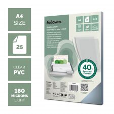 Fellowes PVC Cover A4 180 micron Clear thumbnail 2