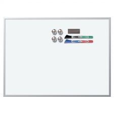 Rexel 1903777 Magnetic Dry Erase Whiteboard Aluminium Frame 430 x 585mm thumbnail 1