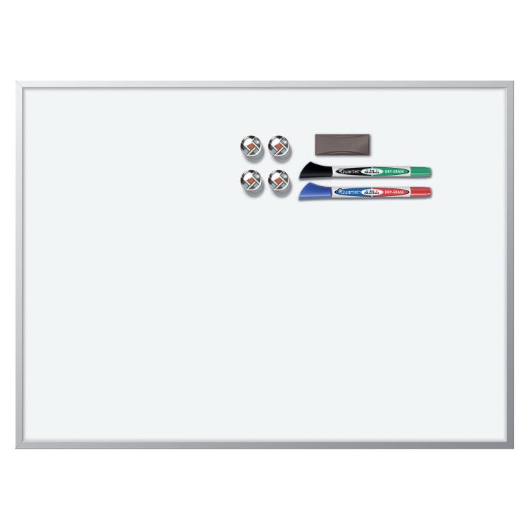 Rexel 1903777 Magnetic Dry Erase Whiteboard Aluminium Frame 430 x 585mm