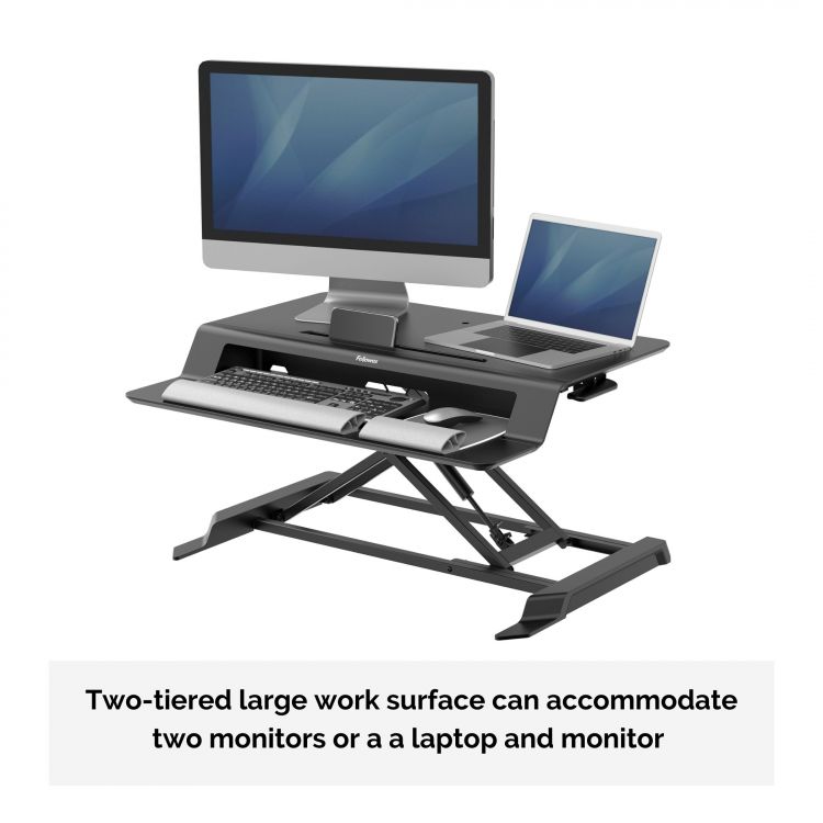 Fellowes 8215001 Lotus LT Sit-Stand Workstation - Image 4