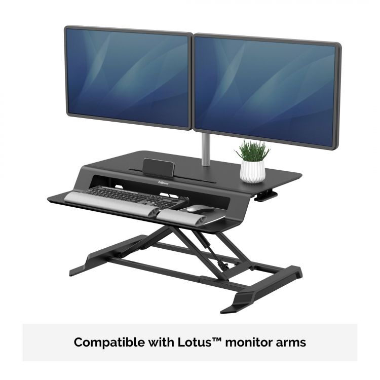 Fellowes 8215001 Lotus LT Sit-Stand Workstation - Image 6