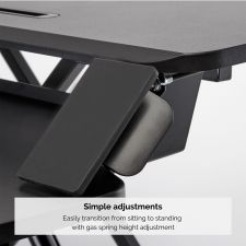Fellowes 8091001 Corsivo Sit-Stand Workstation thumbnail 3