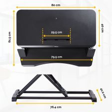 Fellowes 8091001 Corsivo Sit-Stand Workstation thumbnail 7