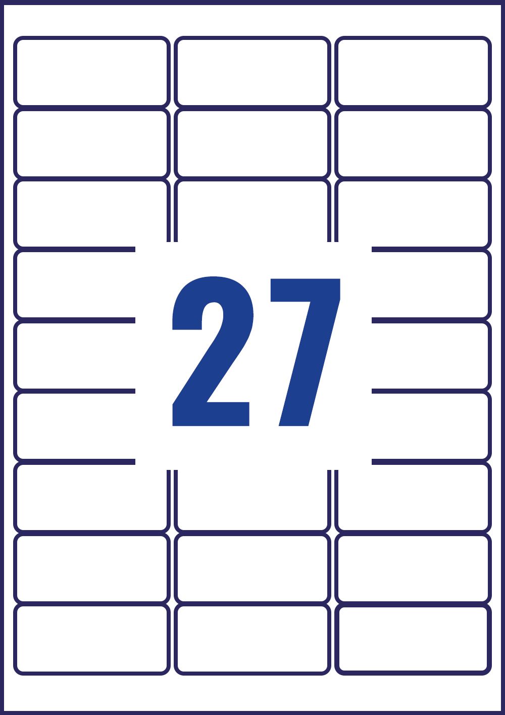 Avery L6114-20 Anti-Tamper Labels 20 sheets - 27 Labels per Sheet