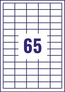 Avery 3666 Multipurpose Labels 40 sheets - 65 labels per sheet thumbnail 2