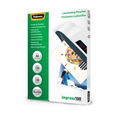 Fellowes 53511 A4 100Mic Pouch 100pk thumbnail 1