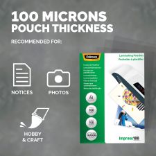 Fellowes 53511 A4 100Mic Pouch 100pk thumbnail 3