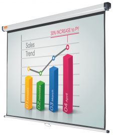 Nobo 1902391 4.3 Wall Projection Screen 1500 x 1138mm thumbnail 3