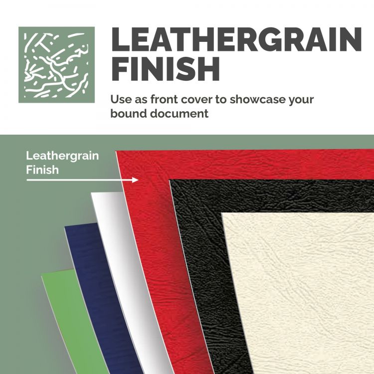 Fellowes 5371305 A4 Leatherboard Covers - Image 3