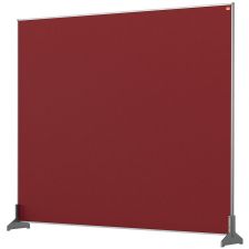 Nobo 1915511 Red Impression Pro Desk Divider 1200x1000mm thumbnail 1