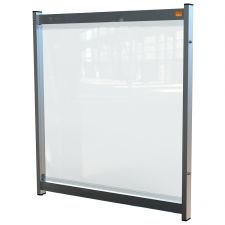 Nobo 1915550 Premium Plus Clear PVC Modular System Desk Divider Screen 750x820mm thumbnail 1