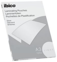 Ibico Basics A3 Gloss Laminating Pouches Light - Pack of 100