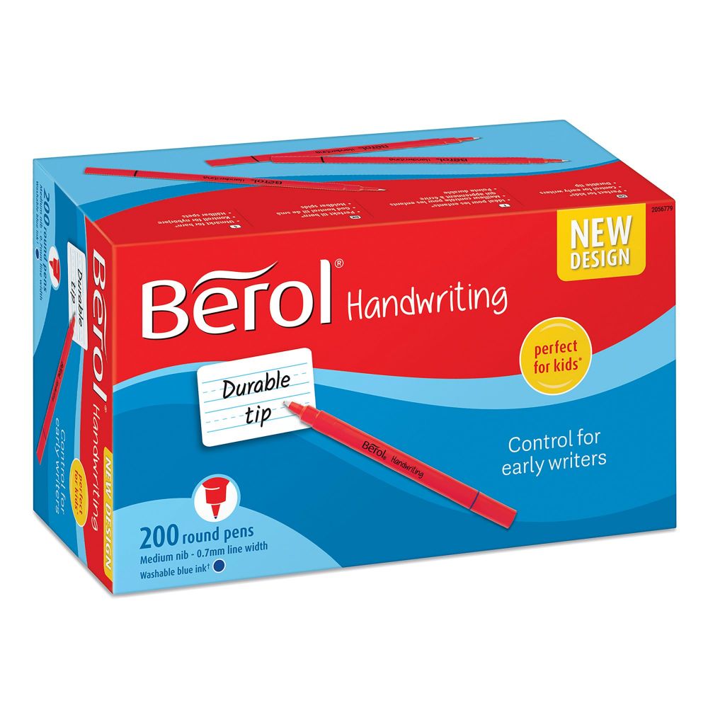 Berol Handwriting Pens Blue Box of 200