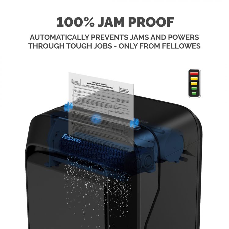 Fellowes Powershred LX210 Mini-Cut Shredder Black - Image 4