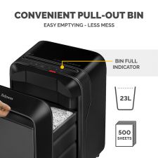 Fellowes Powershred LX210 Mini-Cut Shredder Black thumbnail 8