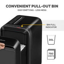 Fellowes Powershred LX220 Mini-Cut Shredder Black thumbnail 8