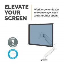 Fellowes 8056201 Platinum Series Single Monitor Arm - White thumbnail 7
